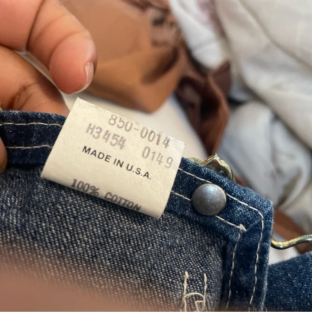 Vintage Oshkosh B'Gosh Overalls 6 Months Made In USA Blue Denim Shining Armor